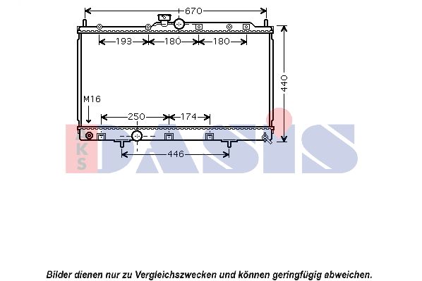 AKS DASIS Jäähdytin,moottorin jäähdytys 140081N